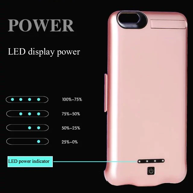 10000 мАч Батарея чехол для iphone 8 Plus 7 плюс 6 S внешний Зарядное устройство iPhone plus