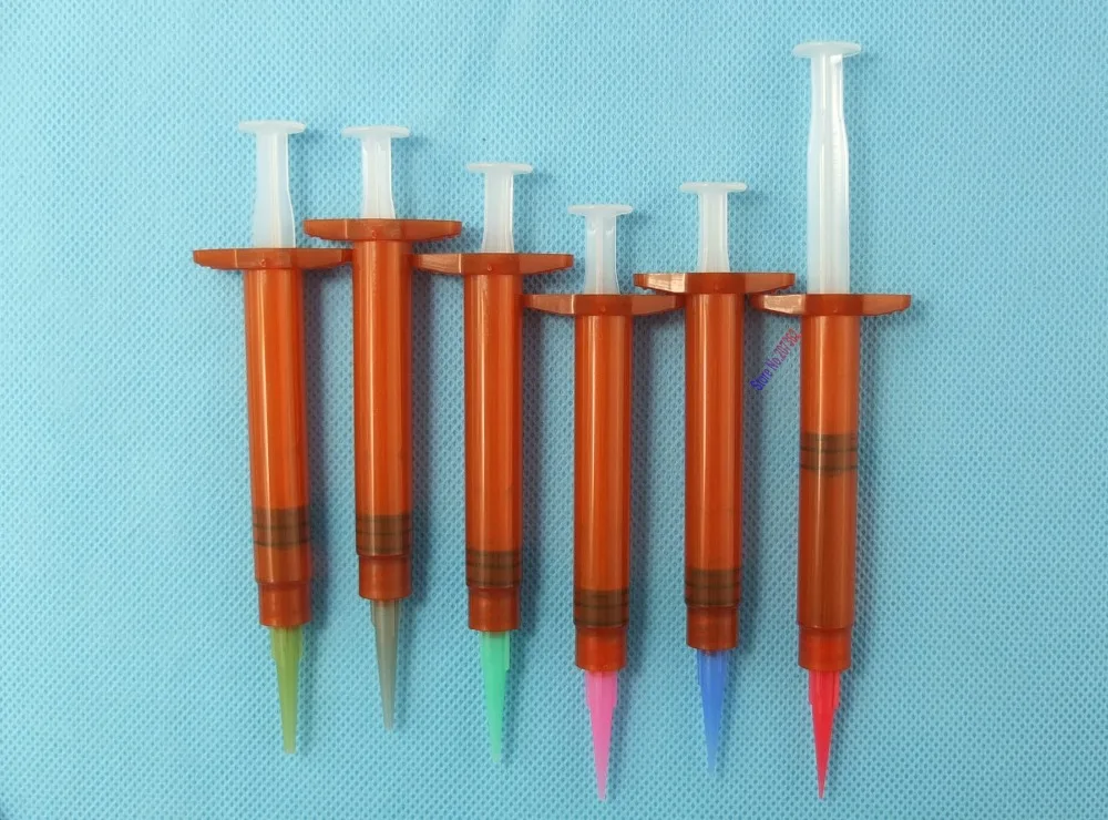 

3ml non-graduation-scaled Luer lock Amber UV-block Industrial Syringes w/ Tips