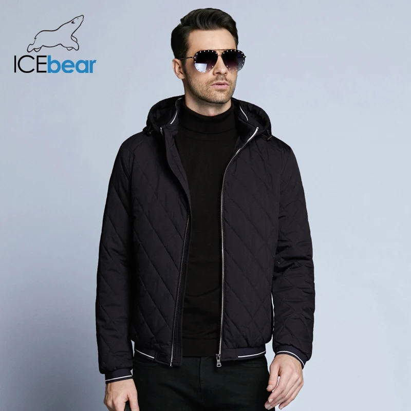 ICEbear новинка 2019 осенняя мужская хлопковая Классическая стеганая Дизайнерская