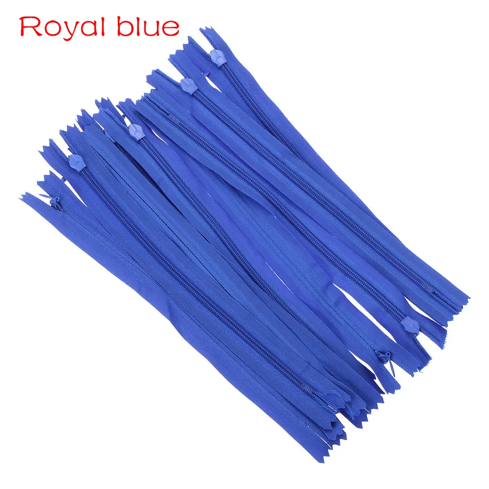 royal blue 10 шт./лот Высокое качество 20 см длина красочные нейлоновые молния портной одежды швейные изделия ручной работы DIY аксессуары 23 Цвета - Цвет: royal blue