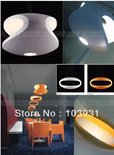 Free shipping Dia 56cm polycarbonate.+metal Foscarini - Luca Nichetto white O Space Light | Лампы и освещение
