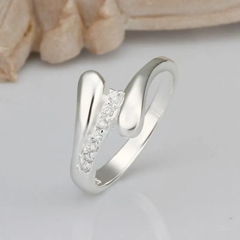 Посеребренная кольцо стерлингового серебра Jewelry Кольцо заводские цены моды