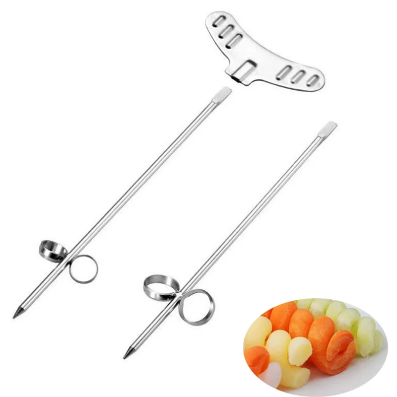 Волшебная спиральная катушка из нержавеющей стали ручной ролик для овощей