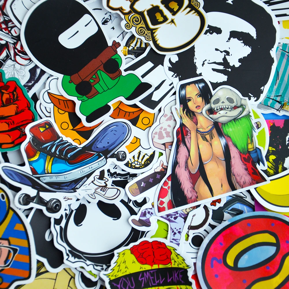 Универсальные наклейки в стиле граффити|sticker bomb|skateboard stickerscar styling |
