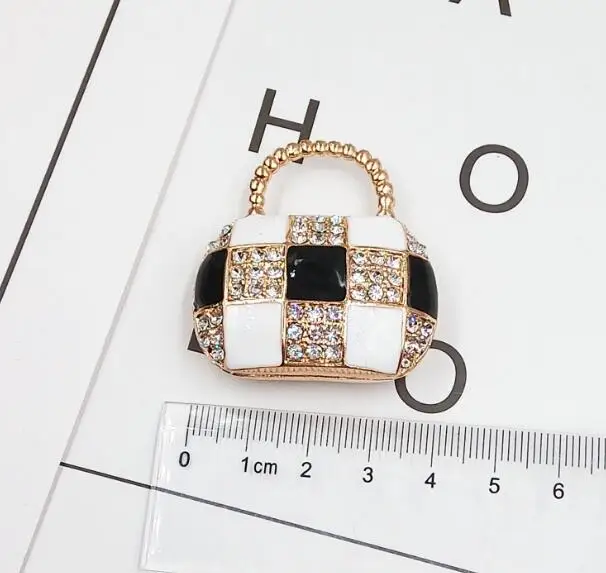 6 шт./лот 2 цвета подвеска со стразами в сумке для сотового телефона украшения из