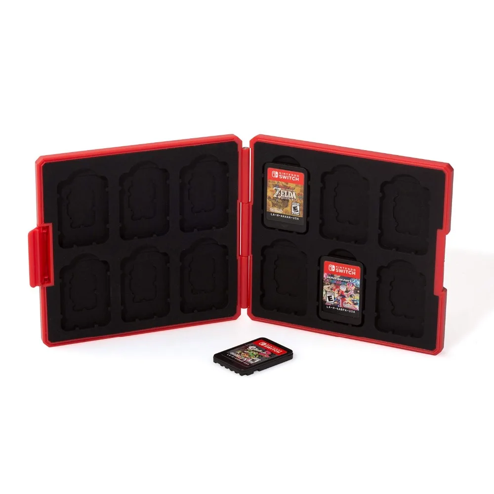 Yoteen чехол для игровой карты nintendo Switch 12 в 1 Ударопрочный Футляр карт портативный