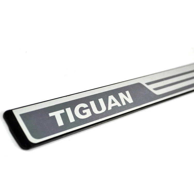Для VW TIGUAN 2010- нержавеющая сталь порога полосы добро пожаловать педали отделка Авто Стайлинг наклейки аксессуары 4 шт