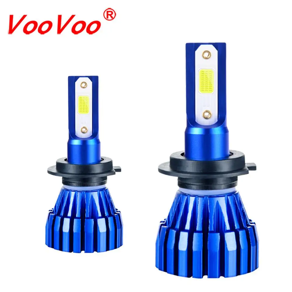 Светодиодный налобный фонарь VooVoo H4 H7 H8 H11 H9 HB3/9005 HB4/9006 H1 H3 9012 HIR2 50 Вт 5000lm COB