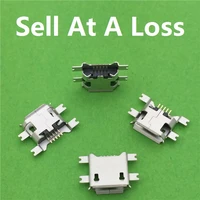 10pcslot 5pin female micro usb connector socket g22 smd 4 feet widely used in tablet phone pda charging free shipping