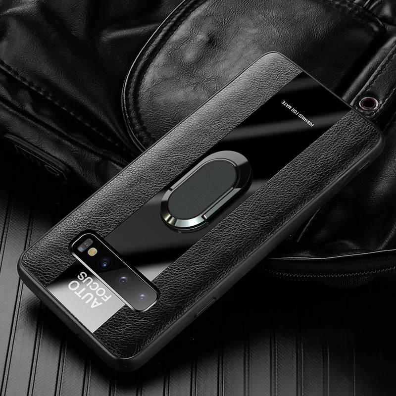 BXE Luxury Phone Case For Samsung Galaxy S8 S9 S10 Plus S10e With Magnetic Holder Ring S10Plus S9+ |