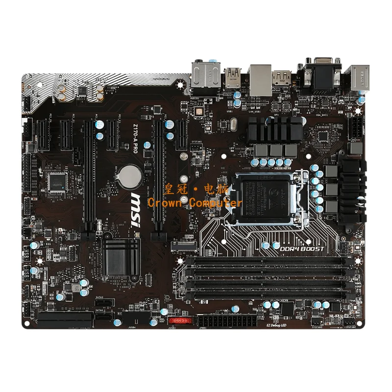 Бесплатная доставка оригинальная материнская плата для MSI Z170 A PRO DDR4 LGA 1151 USB3.0 64 Гб