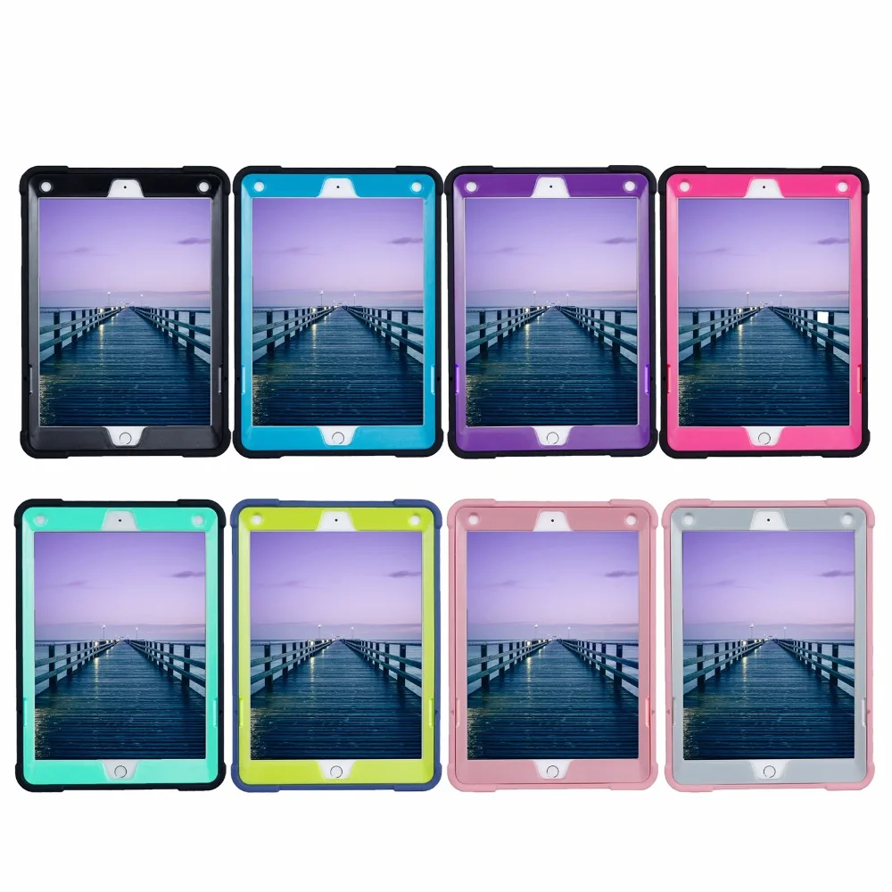 Новый гибридный прочный силиконовый чехол 3 в 1 для ПК пластиковый со встроенной