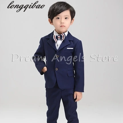 Костюмы для мальчиков (пиджак + брюки галстук бабочка рубашка) приталенный