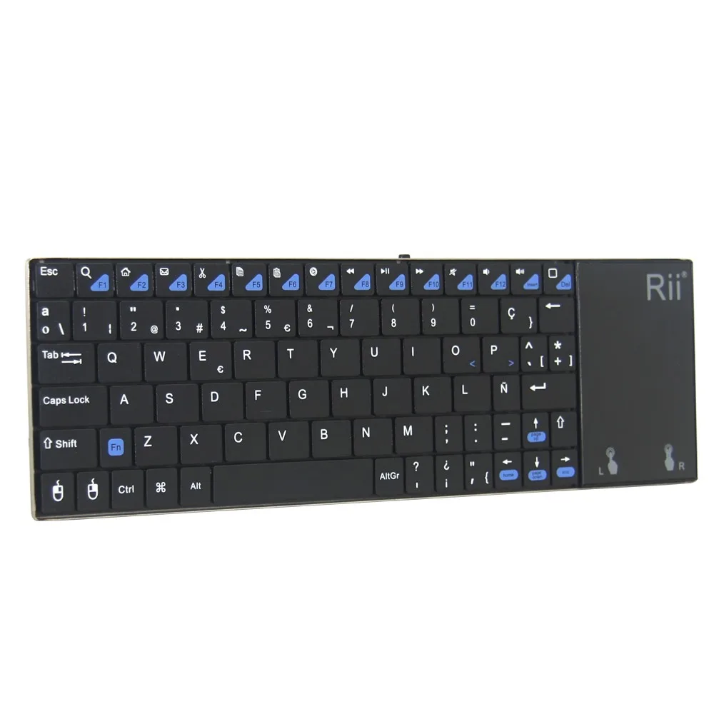2 4G Беспроводная ультратонкая клавиатура QWERTY с сенсорной панелью