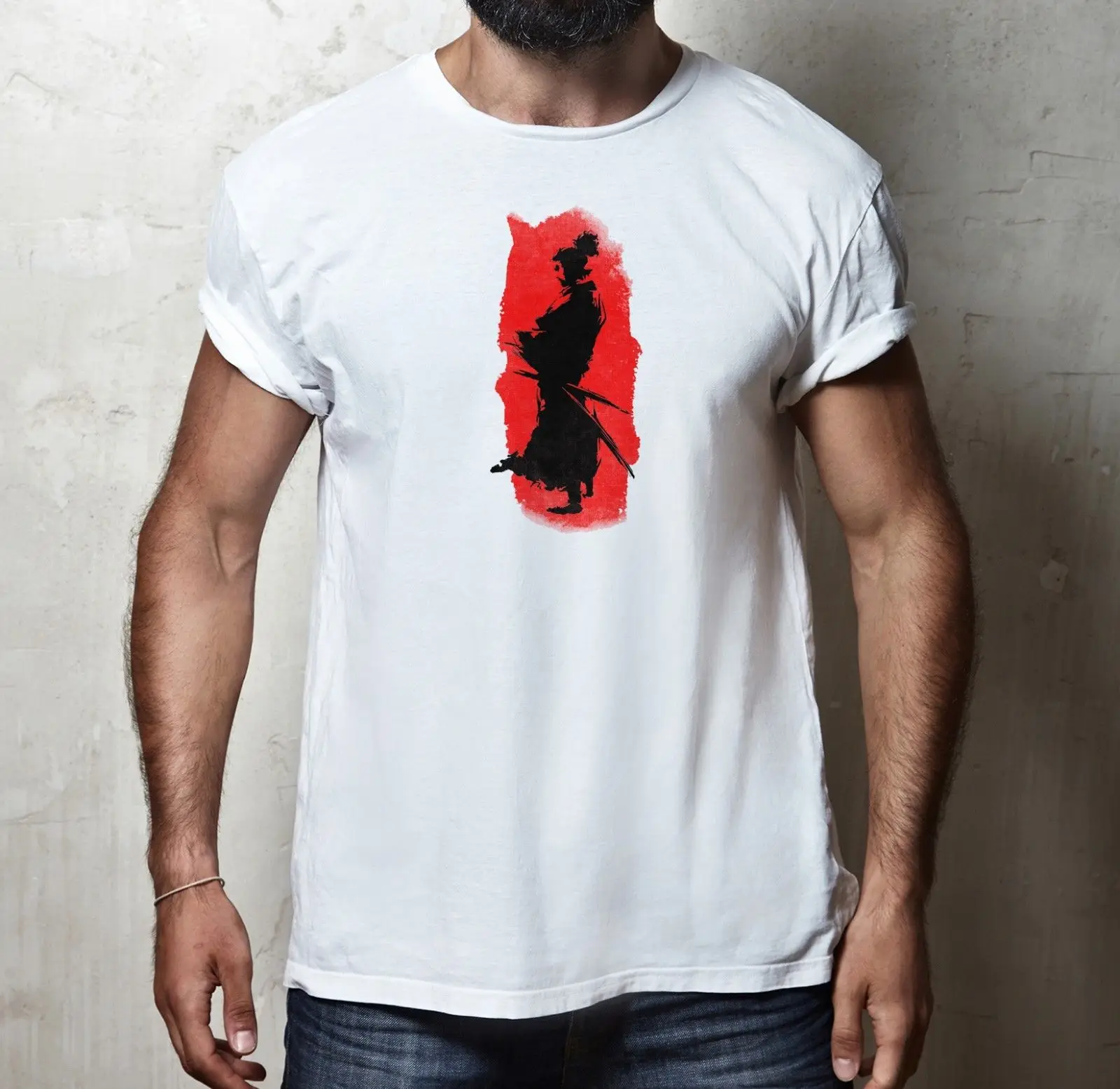 

Samurai Warrior Martial Arts Kung Fu Movie Film Men 2019 Brand Clothing Tees Casual Print Harajuku Short Sleeve Men Top T Shirt