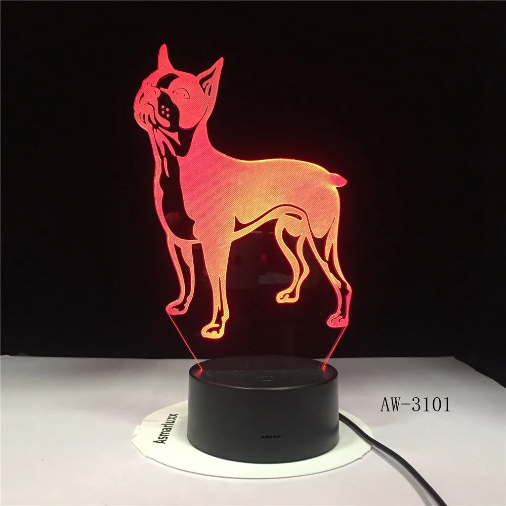 

Bulldog Poodle Jack Russell Terrier Rottweiler Afghan Hound Basset Hound Dobermann Labrador Retriever 3D LED Dog Lamp AW-3101