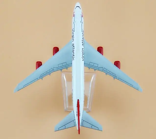 plane model B747 The British Virgin Atlantic Airways aircraft Metal simulation airplane for kid toys Christmas gift | Игрушки и хобби