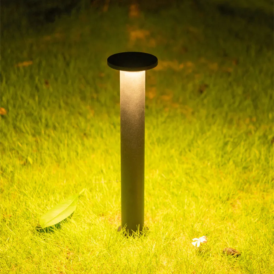 

Thrisdar 7W Outdoor Garden Lawn Lamp Aluminum Landscape Road Pathway Pillar Light Courtyard Villa Park Lawn Bollard Light