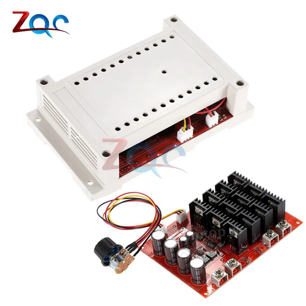 DC 10-50V 60A регулятор скорости двигателя ШИМ HHO RC контроллер 12V 24V 48V 3000W макс