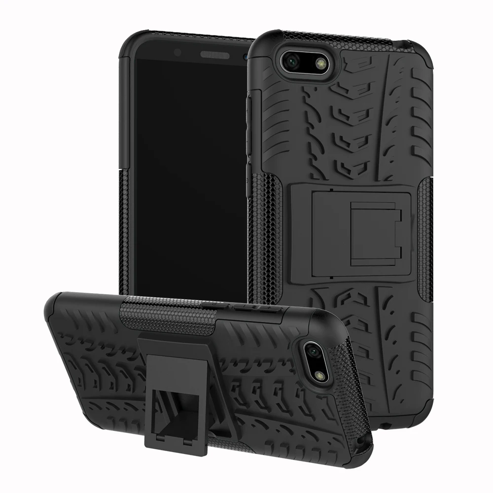

For Huawei Y5 2018 Shockproof Rubber PC+TPU Hybrid Case Cover For Huawei Y5 2018 case 5.45" Y5 prime 2018 Cover Heavy Duty Armor