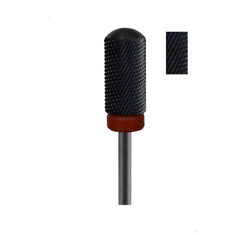 

1pcs Black Ceramic Nail Drill Bit - Large Smooth Top Bit -F