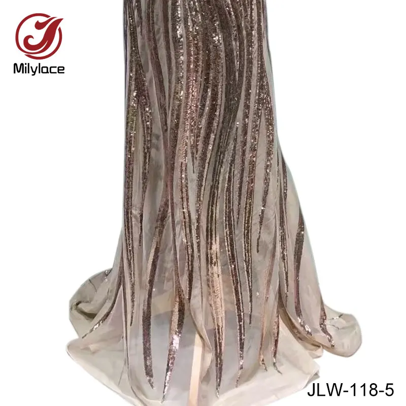 African french lace fabric charming sequins nigerian tulle high quality african fabrics for party JLW-118 | Дом и сад
