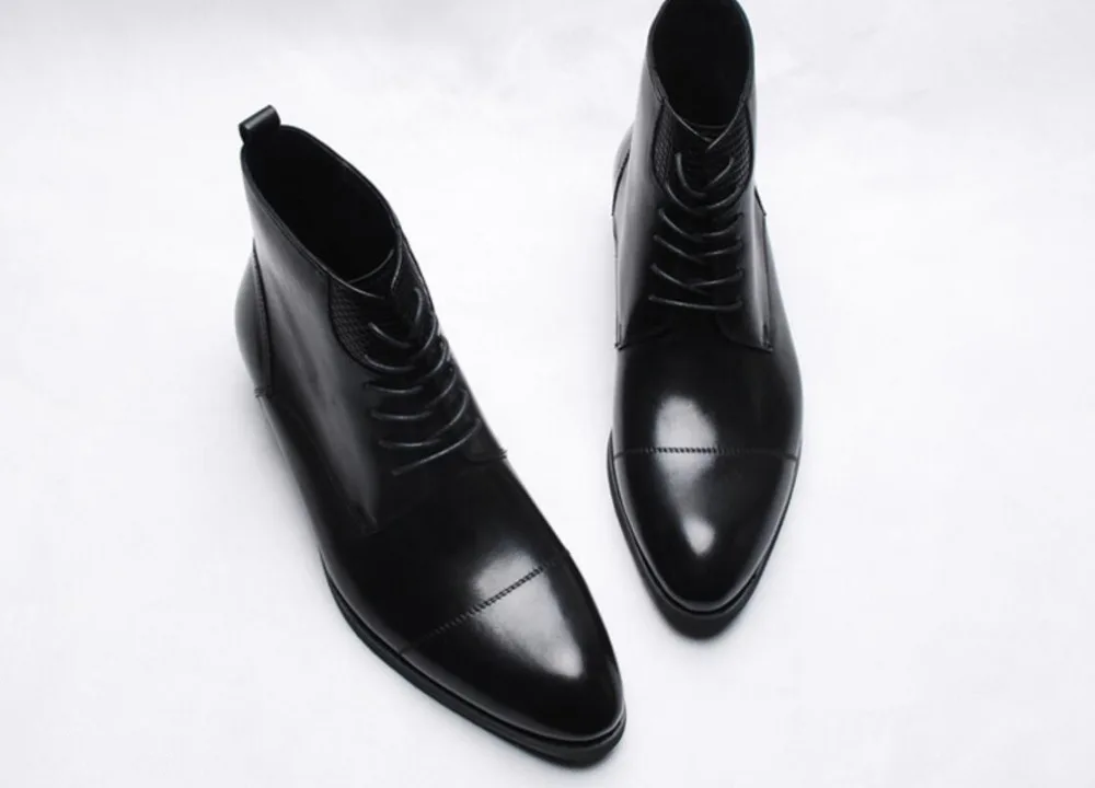 Мужские ботинки Martin 2018 черные винные красные мужские оксфорды из натуральной