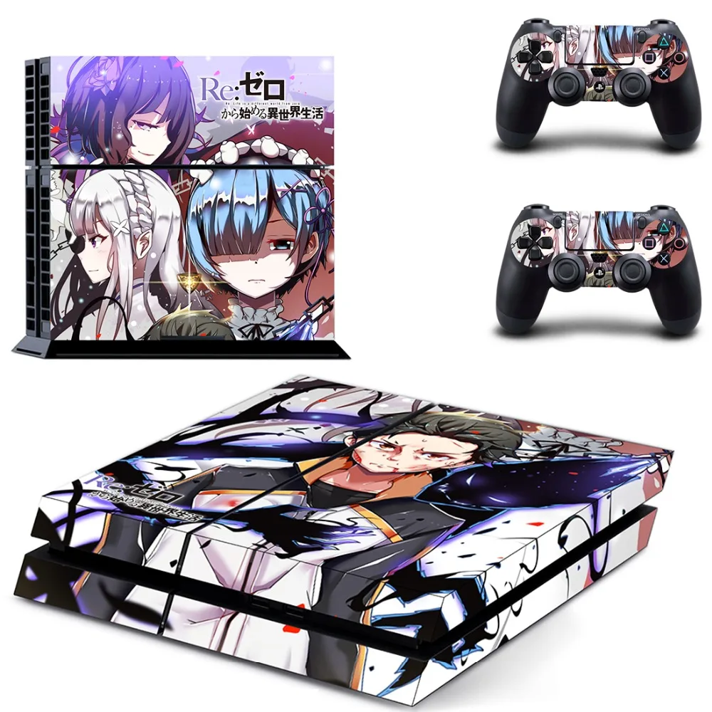 Аниме милая девушка RE Life в другом мире от Zero Rem PS4 наклейка для Playstation 4 Наклейка