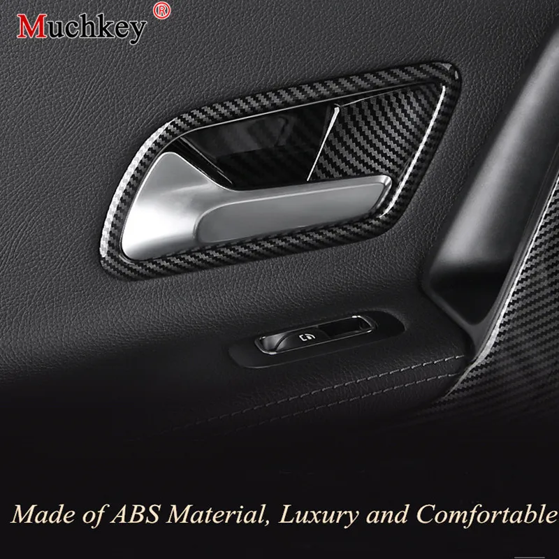 

Внутренняя дверная ручка для Mercedes Benz A Class 180L 200L 2018 2019 ABS, декоративная крышка для чаши, отделка, Стайлинг автомобиля