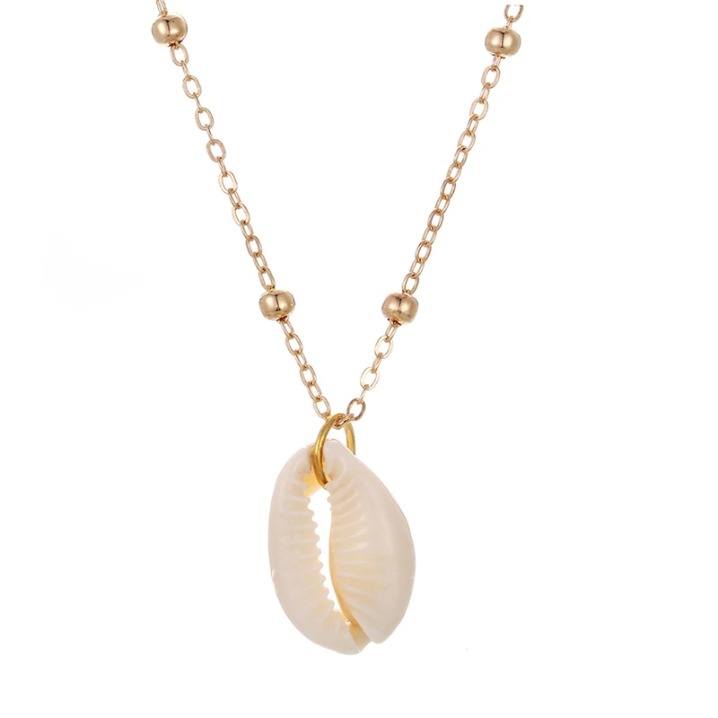Женское колье-чокер Boho Sea Cowrie колье золотистого цвета с цепочкой для пляжа |