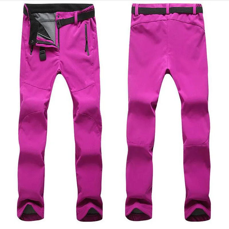 Зимние женские штаны для походов на открытом воздухе флисовые термальные