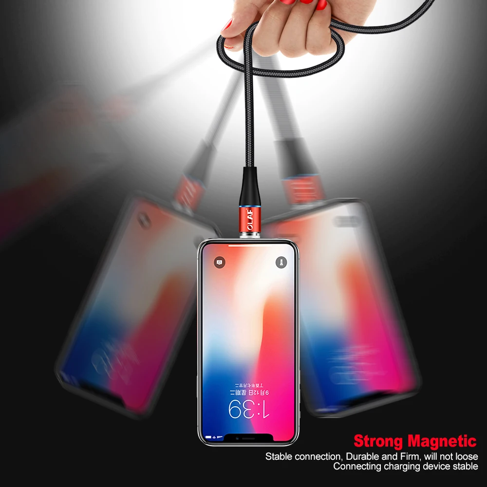 1 M 2 3A Быстрый Магнитный кабель Micro Тип usb C Зарядное устройство для зарядки iPhone XS X XR