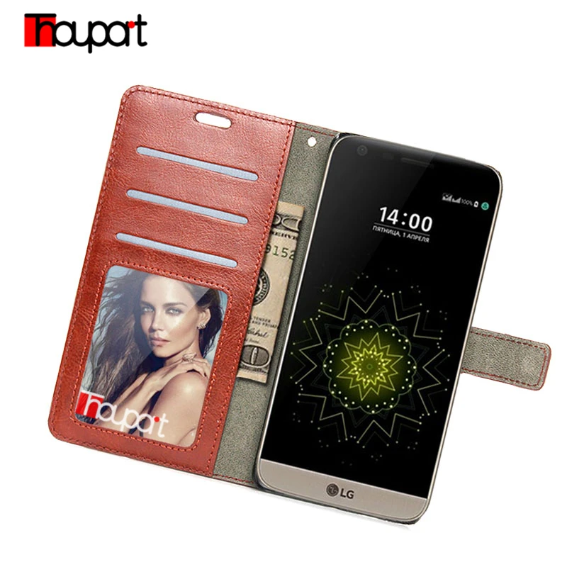Thouport кожаный чехол для LG G5 SE K10 Lte K8 K350 откидной Чехол бумажник Ретро Бизнес фото
