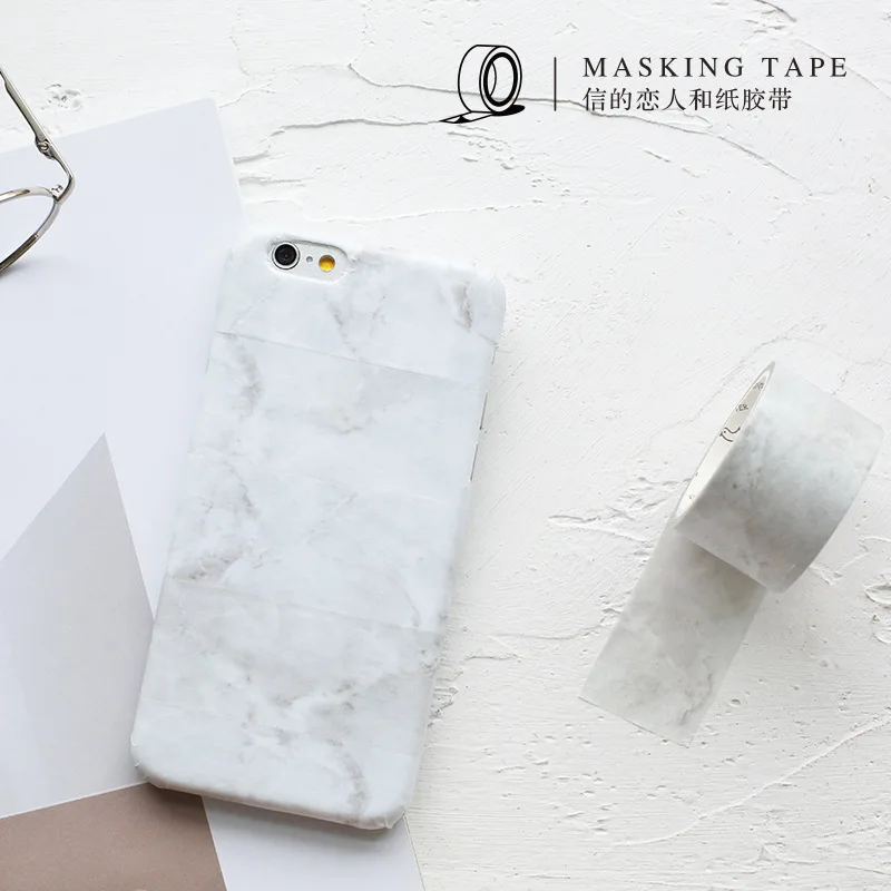 Мрамор васи лента 30 мм Широкий DIY Скрапбукинг Стикеры Label клейкой ленты Школа