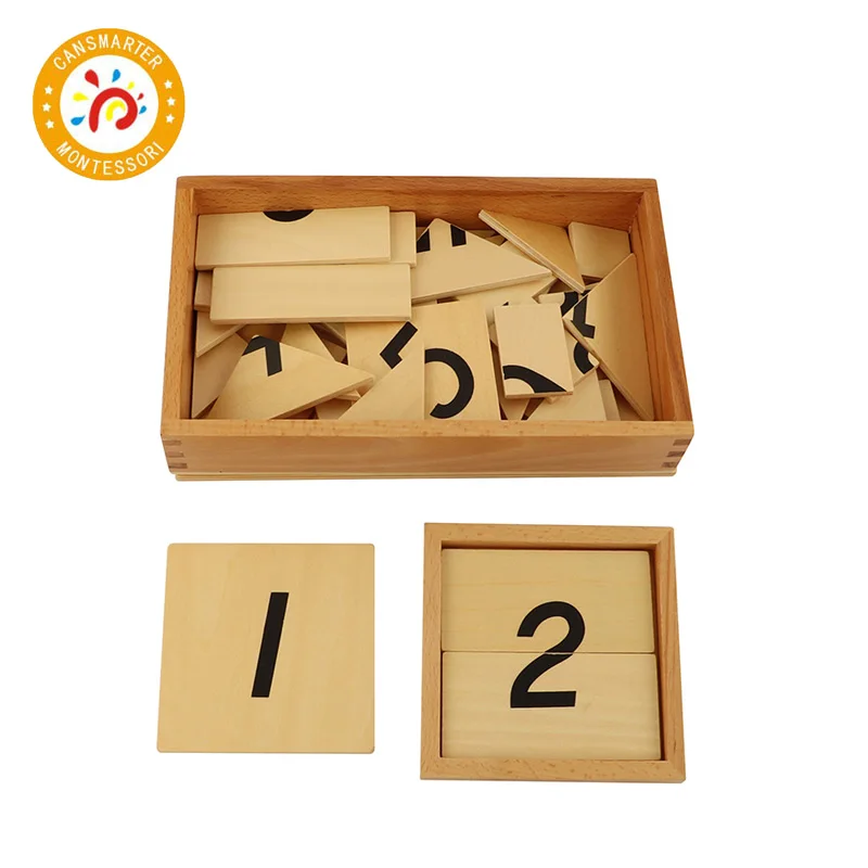 

Baby Toys Montessori 1-9 Numberblocks Segmentation with Wooden Box Jigsaw Puzzle Early Learning Education Toys for Children