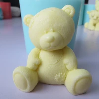 3d teddy bear shape animals silicone mold diy christmas 3d cake mold candy chocolate mousse decoration baking tool moulds