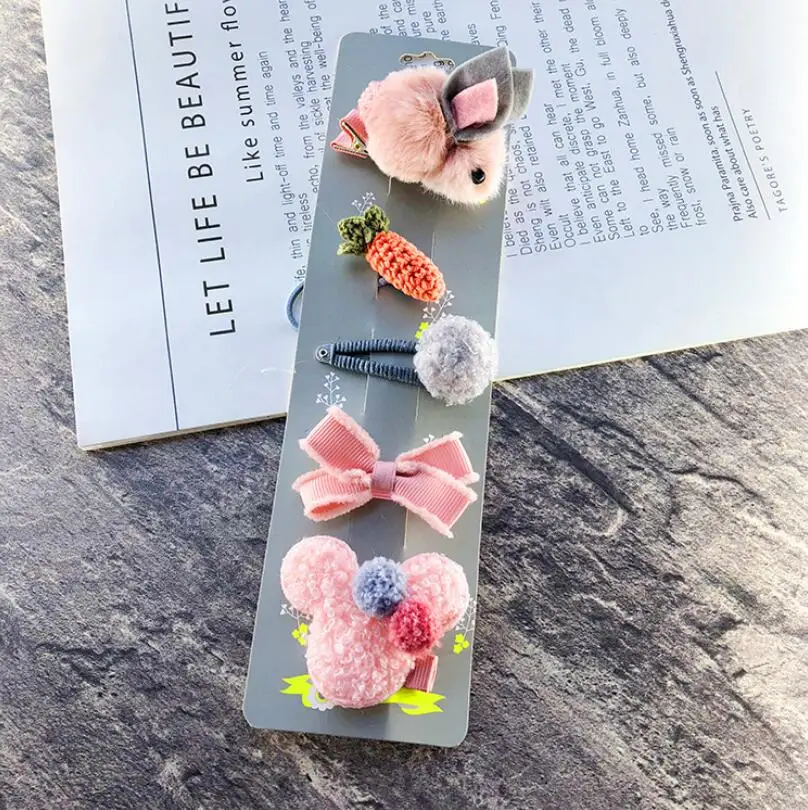 5 шт. детская заколка для волос высшего качества с блестками лошадью звездой