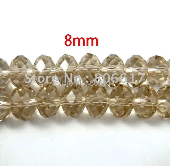 Лучшее качество 100 шт шампанского резки и граненые стеклянные бусины фурнитура