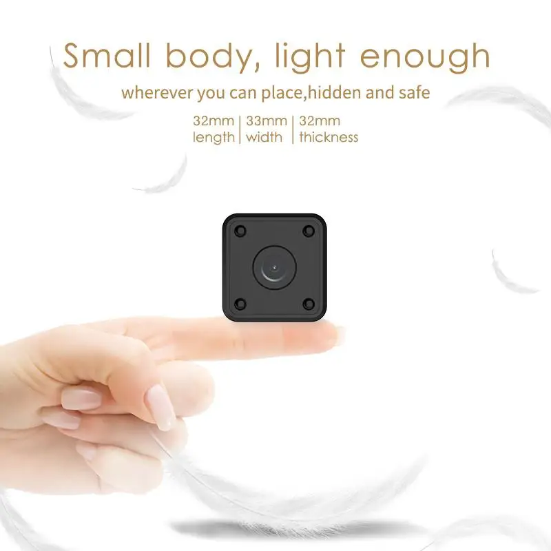 WIFI мини IP 1080P Full HD ночное видение Обнаружение движения видеокамера петля видео