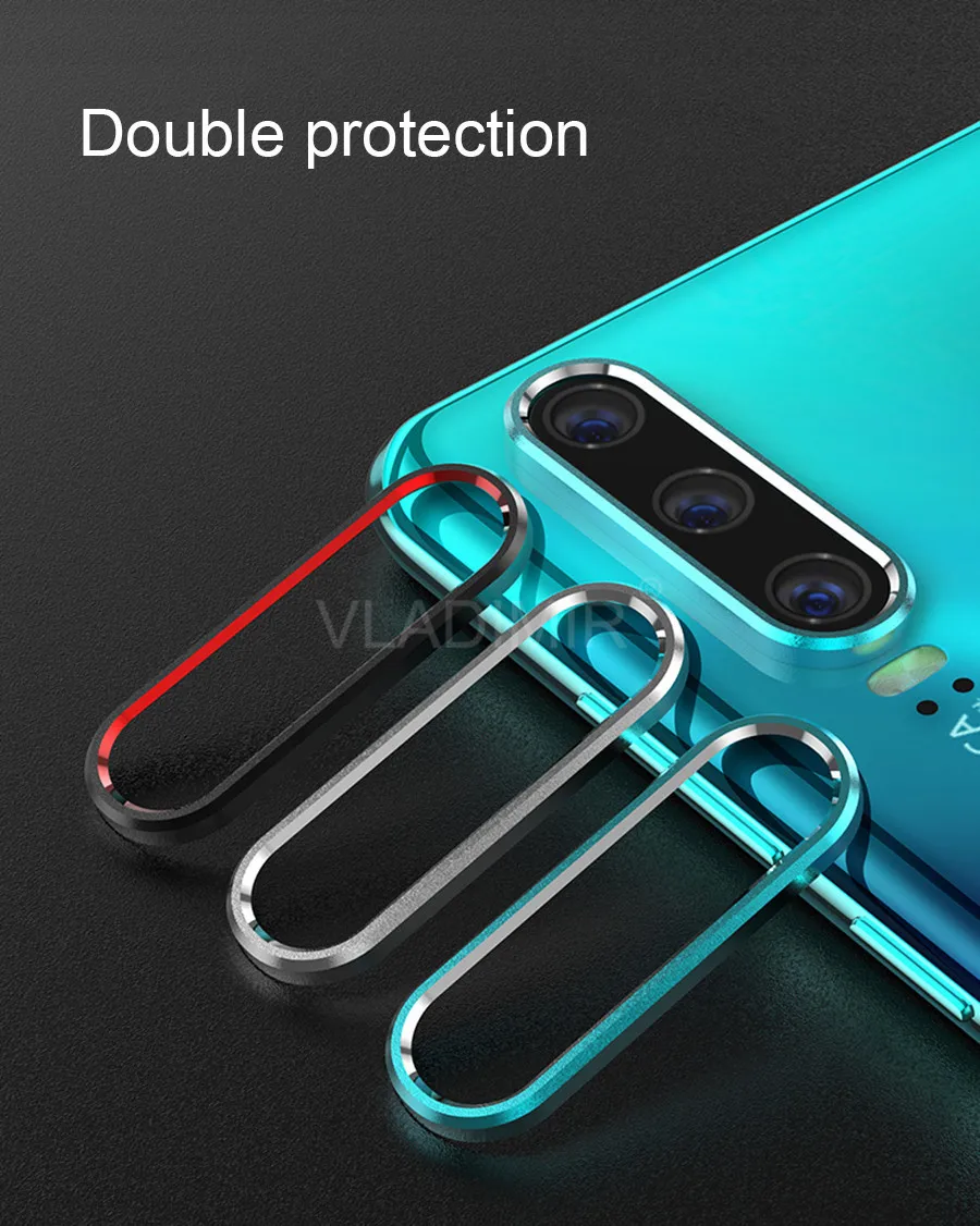 Закаленное стекло+ металлическое защитное кольцо для huawei P30 P20 Honor 20 20i Nova 5 5i Pro 4 защитная пленка для задней камеры