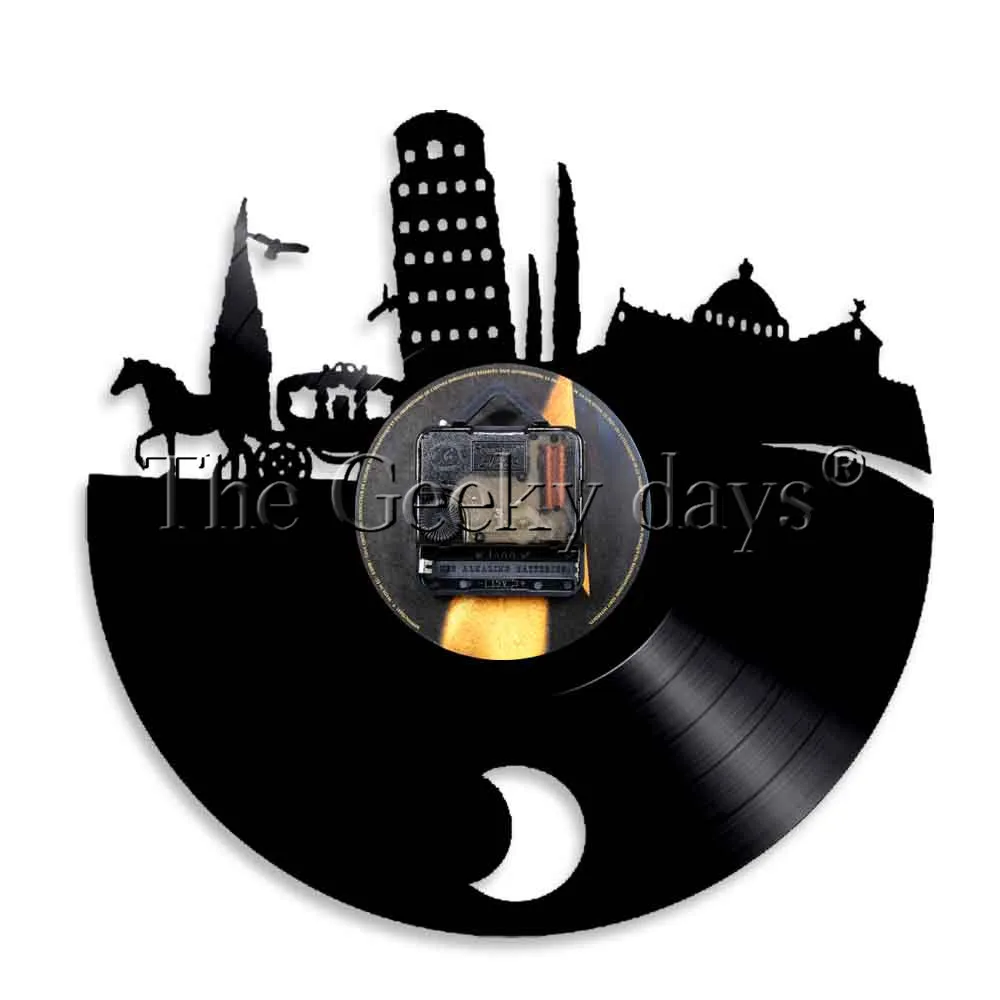 Итальянский Skyline Wall Art светильник ing Пизанская башня эмблема светящиеся город