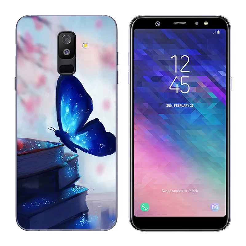 6 0 &quotчехол для Samsung Galaxy A6 + (2018) A6Plus J8 J805F ультратонкий прозрачный гелевый Чехол 2018