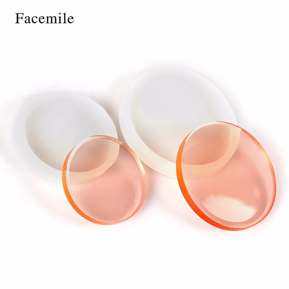 Facemile 2 шт. DIY круглой формы значки инструменты полупрозрачные украшения ручной работы аксессуары силиконовые формы ожерелье эпоксидная Форма торт Декор