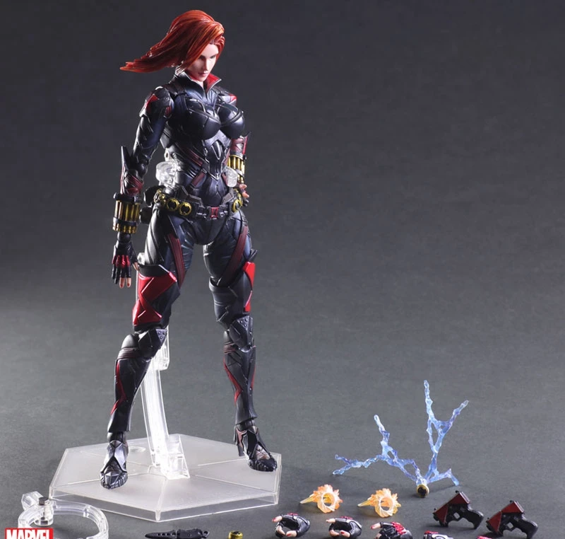 Play Arts Kai Черная Вдова супергерой Наташа романтическая па 27 см ПВХ фигурка кукла