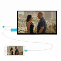 2 м подключи и работай телефонный экран к HDMI-кабелю для iPhone 5/5S/5C/6/6S/6 plus/7/7plus для iPad видео к HDMI TV HDTV