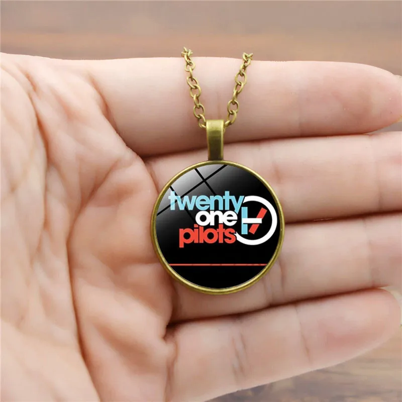 Музыкальная лента Twenty One пилоты ожерелье изображение стеклянные купольные