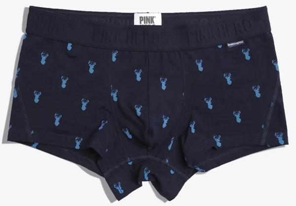 Dark Blue Розовый герой сексуальный модный мужские мягкие боксеры облегающие дышащие Полосатые Трусы синие хлопковые боксеры нижнее белье - Цвет: Dark Blue