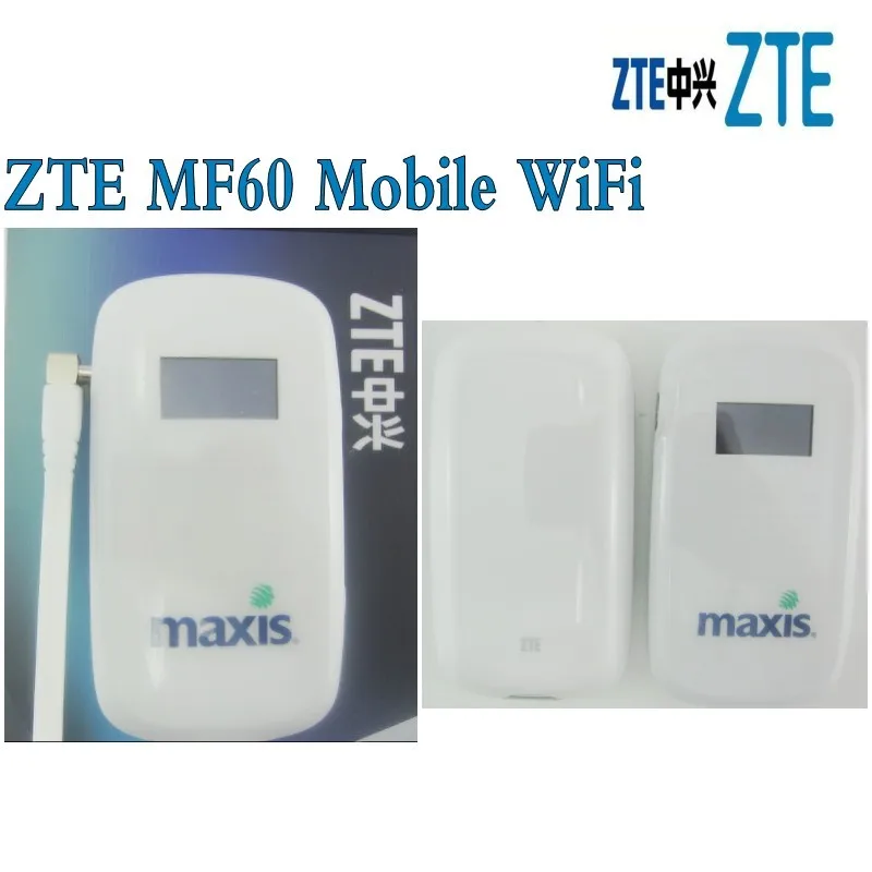 Мобильная Wi Fi точка доступа ZTE MF60 MiFi разблокированная SimFree 2G 3G HSUPA HSDPA UMTS 21 Мбит/с