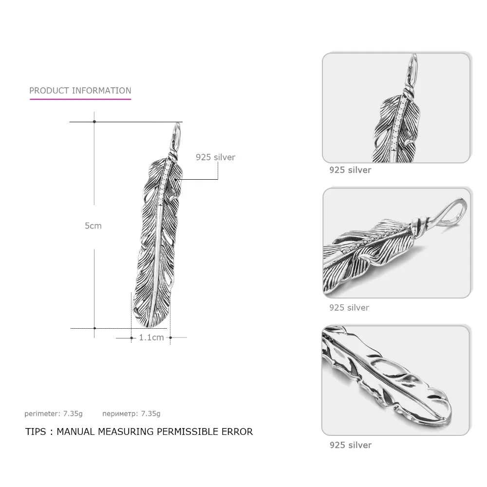 e-Manco 925 Sterling Silver Leaf Pendant Necklaces Classical Pendants Wholesale New Arrival Best Gifts | Украшения и аксессуары