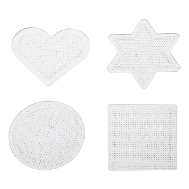 New 5mm Perler Beads Square Round Hexagon Pegboard 3D Puzzle